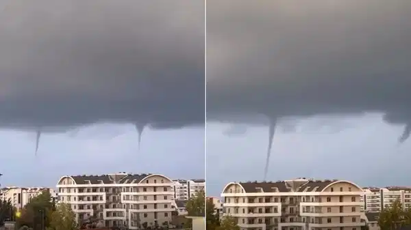 Antalya’da denizde hortumlar oluştu!