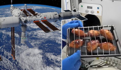 Astronotlar tarihte ilk kez uzayda ızgara yaptılar!