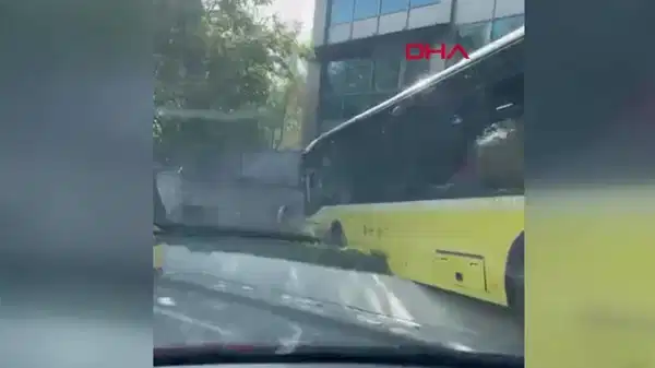 Beşiktaş’ta İETT otobüsü kaza yaptı!