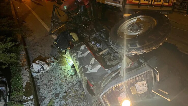 Çanakkale’de korkunç kaza: TIR ile çarpışan traktörün sürücüsü ve eşi öldü!