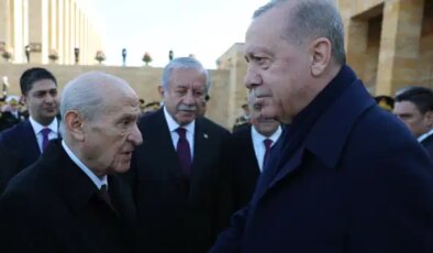 ‘Çatlak’ iddiaları karşılıklı yalanlamıştı: Erdoğan ve Bahçeli haftalar sonra aynı karede