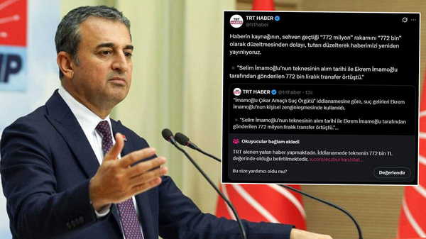 CHP’li Bulut verilerle paylaştı: ‘TRT Haber’de linç kampanyası’