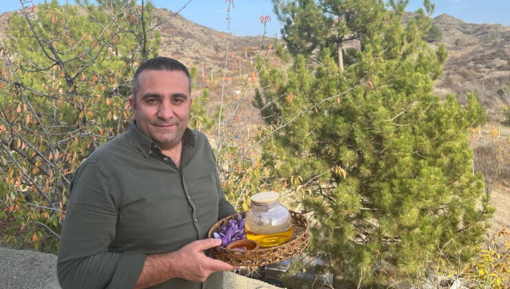 Denemek için ekti, 250 metrekarelik tarlasında dünyanın en pahalı baharatını yetiştirdi