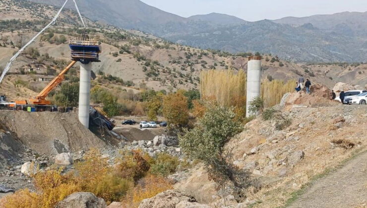 Diyarbakır’da köprü inşaatında çökme: 2 kişi enkaz altında