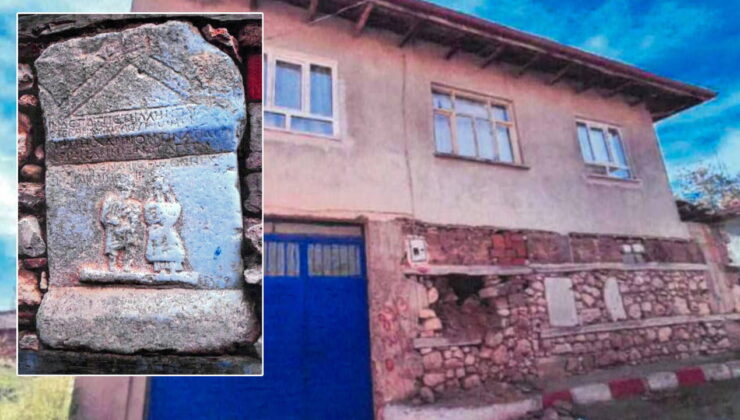 Evin duvarındaki tarihi eseri çalıp, tahrip etti: Muhtar tutuklandı