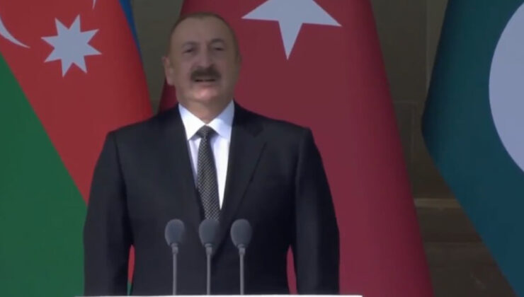İlham Aliyev’den Ermenistan’a gönderme: Şimdi hücrede Azerbaycan çayı içiyorlar