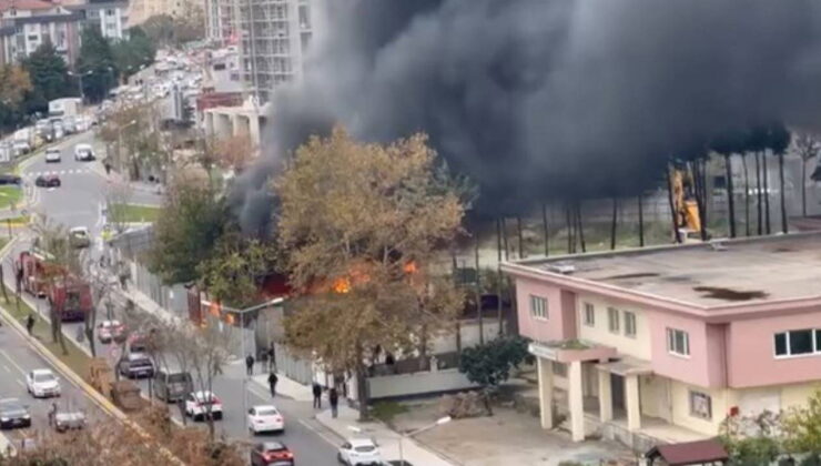 İstanbul’da korkutan depo yangını!