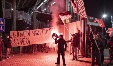 İtalya’da İsrail takımı Maccabi Tel Aviv’e protesto