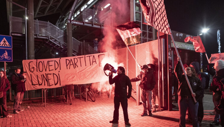 İtalya’da İsrail takımı Maccabi Tel Aviv’e protesto