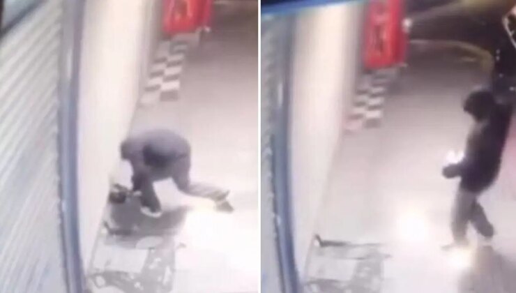 Kameralar kayıttaydı… İstanbul’da iş yerine el yapımı patlayıcı ile saldırı!