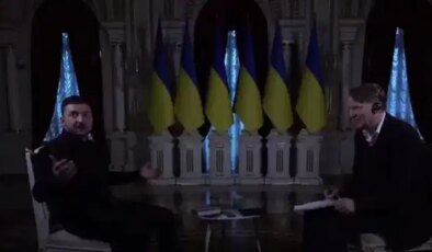 Kiev’de elektrik kesintisi: Zelenski’nin röportajı yarıda kaldı
