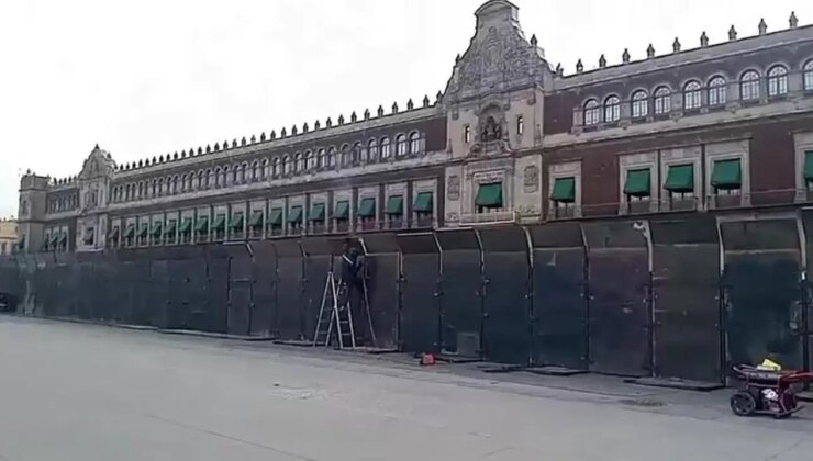 Meksika’da Başkanlık Sarayı çevresine zırhlı bariyerler kuruldu!