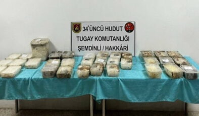 MSB açıkladı: ‘İran hududunda 81 bin 133 gram uyuşturucu madde ele geçirildi’