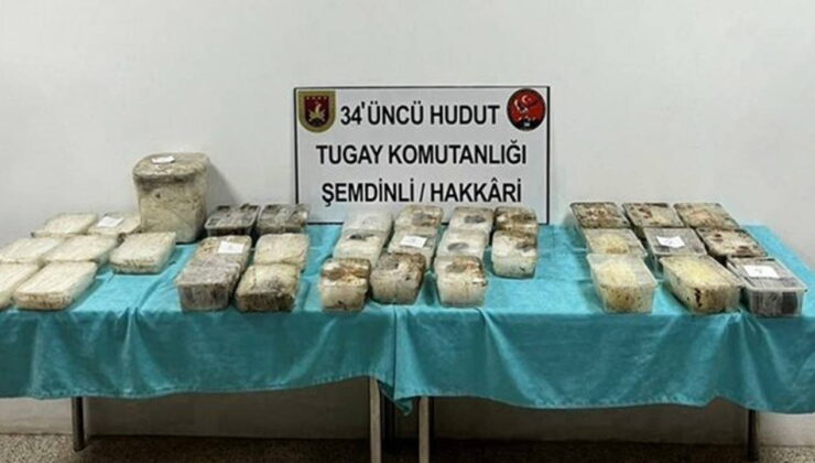 MSB açıkladı: ‘İran hududunda 81 bin 133 gram uyuşturucu madde ele geçirildi’