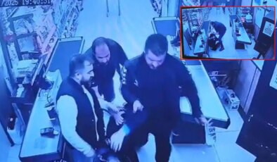 ‘Oğluma vurdun’ deyip saldırdı! Market çalışanları arasında arbede