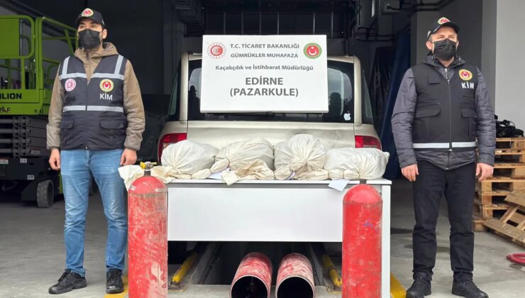 Pazarkule Sınır Kapısı’nda operasyon: LPG tanklarında kilolarca esrar ele geçirildi!