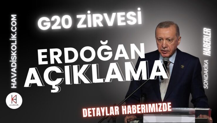 Recep Tayyip Erdoğan G20 Zirvesinde!  ‘Putin ile görüşeceğim’