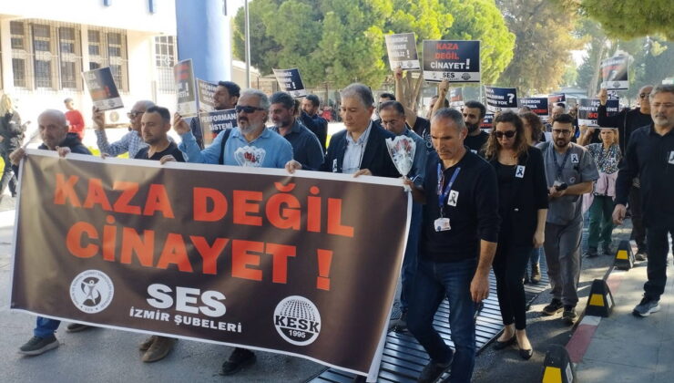 Sağlık emekçileri hayatını kaybeden SES İşyeri Temsilcisi Ali Can için yürüdü