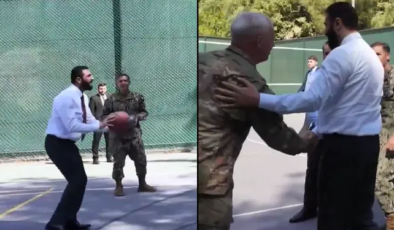 Şara ile ABD’li generaller basketbol oynadı