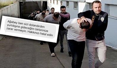 ‘Sazan sarmalı’ yöntemiyle dolandırdı: ‘Birbirinize zarar vermeyin’ mesajı ile helallik istedi!