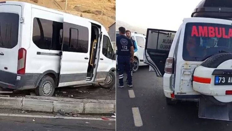 Şırnak’ta feci kaza: 13’ü çocuk 19 kişi yaralandı