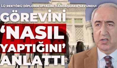Skandallarla gündeme gelen İÜ Rektörü Osman Bülent Zülfikar, İmamoğlu’nun diplomasının iptalini böyle savundu