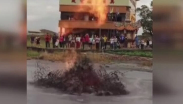 Tayvan’da çamur volkanı ikinci kez püskürdü