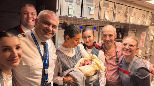 Türk Hava Yolları’nda uçağında doğum heyecanı