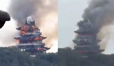 Tütsü ve mumlar 1500 yıllık tapınağı küle çevirdi!