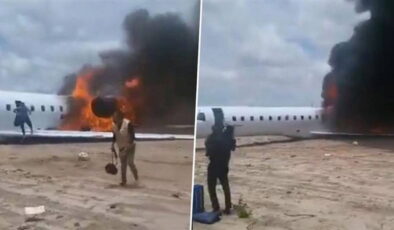 Uçakta felaketten dönüldü: Hükümet heyeti alevlerin içinden kurtuldu