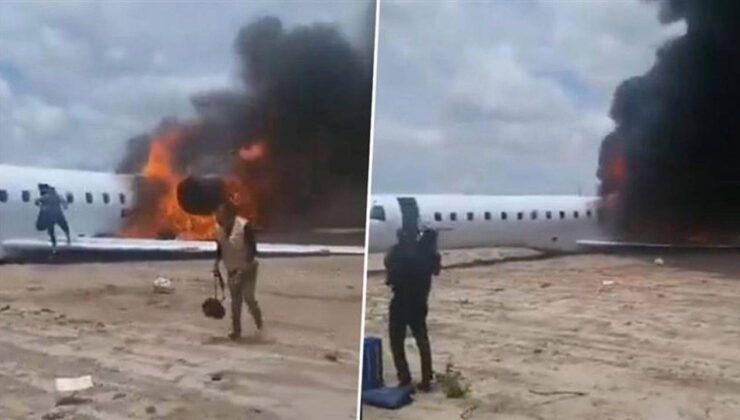 Uçakta felaketten dönüldü: Hükümet heyeti alevlerin içinden kurtuldu