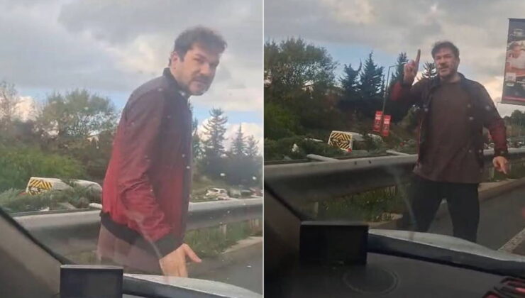 Ümraniye’de ‘yol verme’ kavgası: Aracın camını yumrukladı!