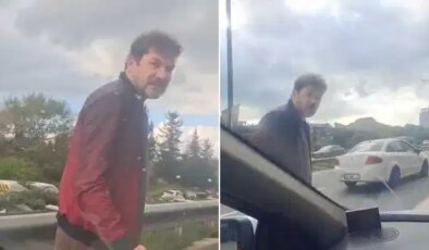 Üsküdar’da trafik tartışmasında aracın önünü camları yumruklayan saldırgan gözaltına alındı