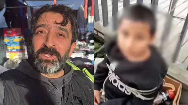 14 yaşındaki çocuğu iple bağladı