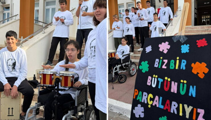 3 Aralık Dünya Engelliler Günü’nde öğrencilerden anlamlı gösteri: ‘Biz bir bütünün parçalarıyız’