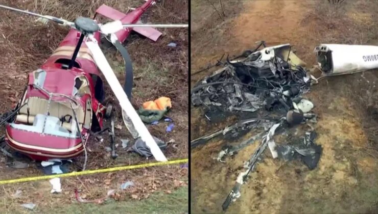ABD’de iki helikopter havada çarpıştı