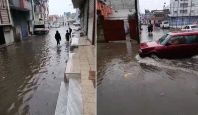 Adana’yı sağanak vurdu: Yollar göle döndü!