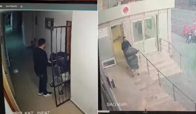 Adliyede hırsızlık skandalı: Görüntüleri ortaya çıktı