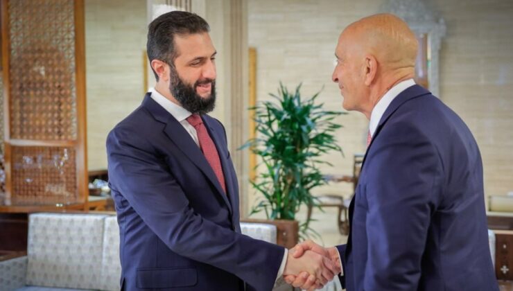 Ahmed Şara, ABD’nin Suriye Özel Temsilcisi Barrack’ı kabul etti