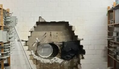 Almanya’da hırsızlar matkapla duvarı delerek banka kasasını soydu