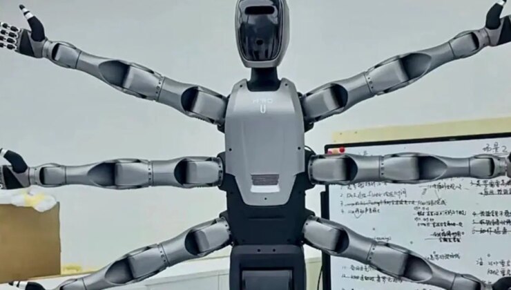 Altı kola sahip insansı robot tanıtıldı