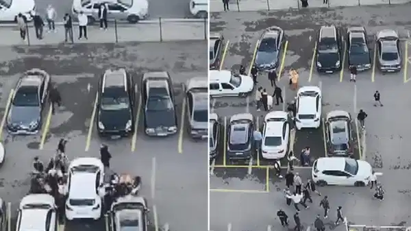 Anadolu Adliyesi önünde duruşma sonrası tekmeli yumruklu kavga