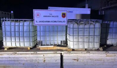 Ankara’da 5 ton etil alkol ele geçirildi