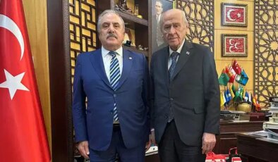 Ankara’da dikkat çeken görüşme: AKP İstanbul Milletvekili Salim Ensarioğlu, Devlet Bahçeli’yi ziyaret etti