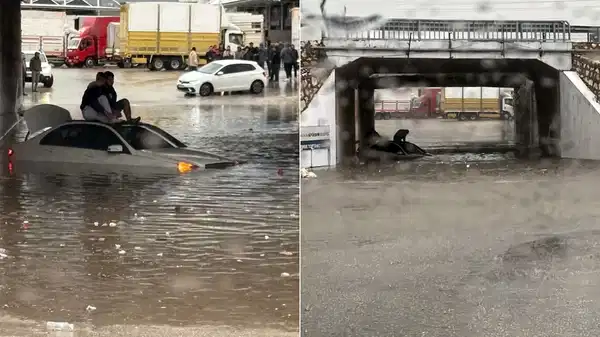 Antalya ve ilçelerinde sağanak etkili oldu