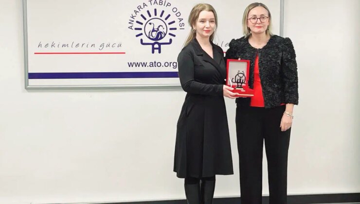 ATO’nun 96. yıl dönümü törenle kutlandı: Sağlıkçılardan İklim Öngel’e ödül