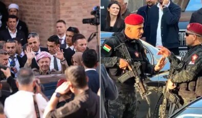 Barzani, Cizre’deki konferansa ‘Peşmerge’ ile geldi: Görüntüler tepki çekti!