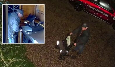 Bastonlu hırsız Noel pazarını soydu