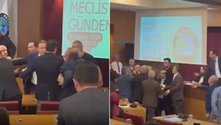 Belediye meclisinde AKP’liler ile CHP’liler arasında arbede: ‘Bu şehirde CHP’lilerin can güvenliği yok’