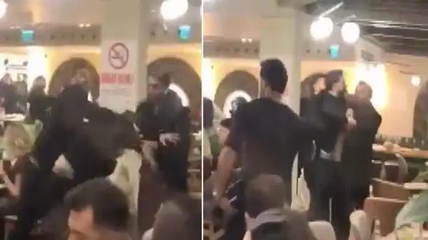 Beşiktaş’ta dönercide tekmeli yumruklu kavga kamerada